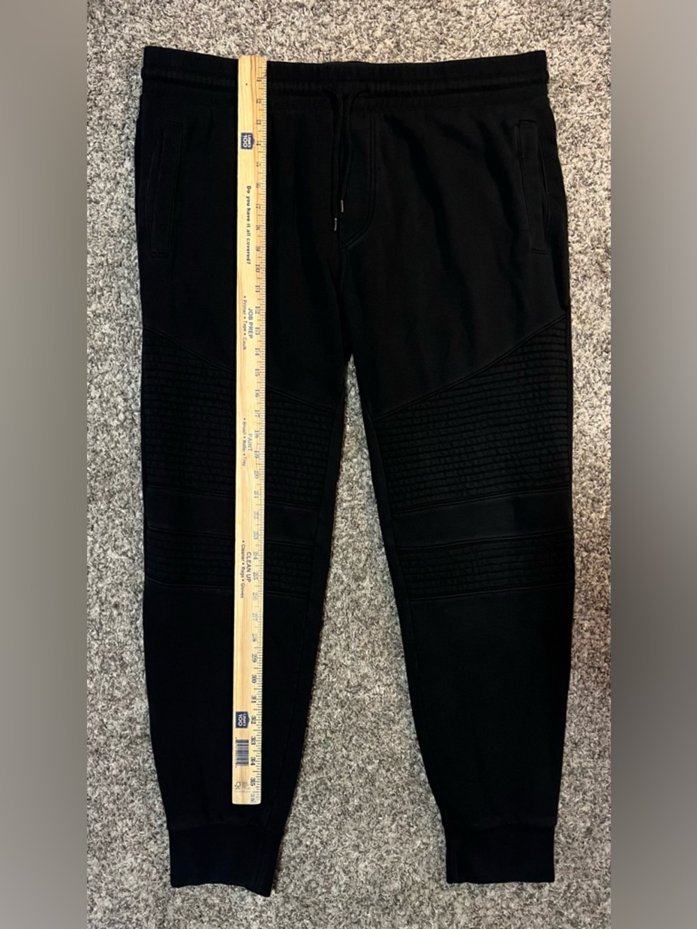 2 FOR 1: H&M Men's Black AND Grey Biker Joggers with Drawstring Waist! Size XL. - Picture 6 of 16